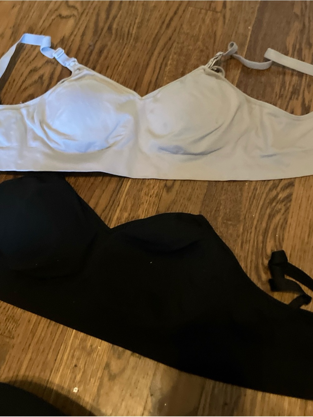 Set of Two Auden Nursing Bras From Target Size M  Black  clip down seamless knit